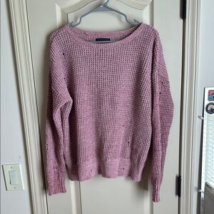 Cozy Pink Knit Sweater